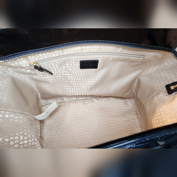 New Kate Spade New York Black Small Harmony Metro Spade Bag purse tote - Picture 3 of 13